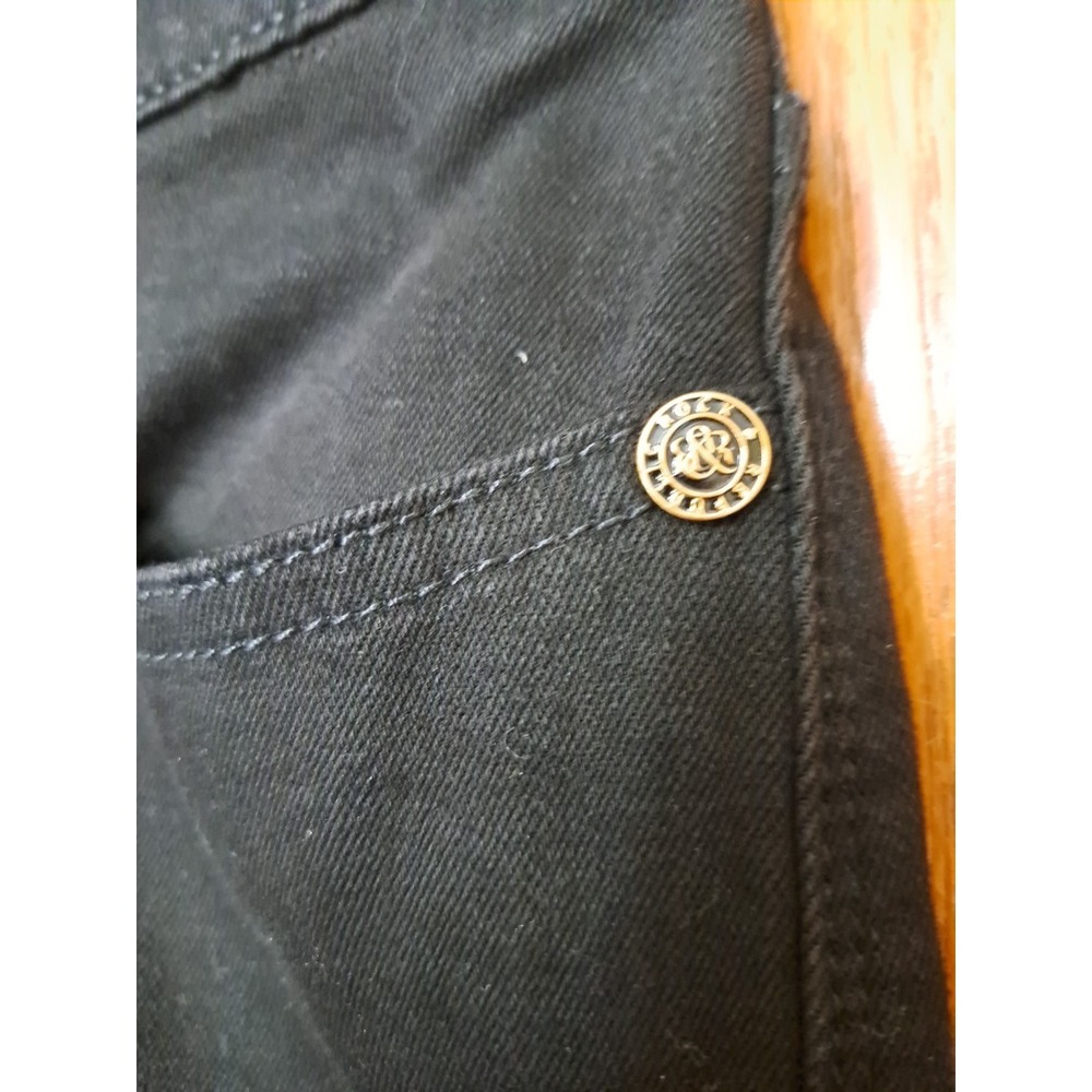 Rock & Republic Women's Black Cotton Kendra Curvy Bootcut Denim Jeans Pants Sz 6 - Picture 3 of 16